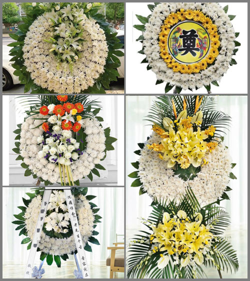 山东青岛平度市古岘镇花圈速递